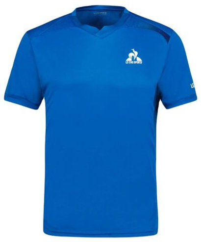 Теннисная футболка Le Coq Sportif Training T-Shirt Short Sleeve 24 - Blue