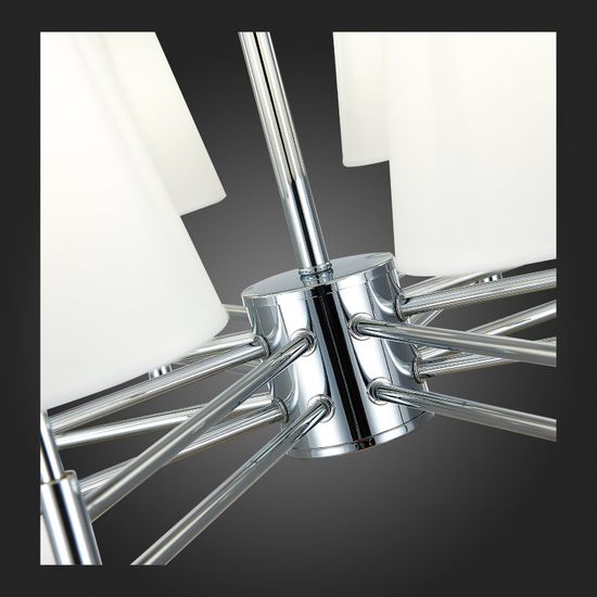 SLE105403-08 Светильник подвесной Хром/Белый E14 8*40W LAGORO