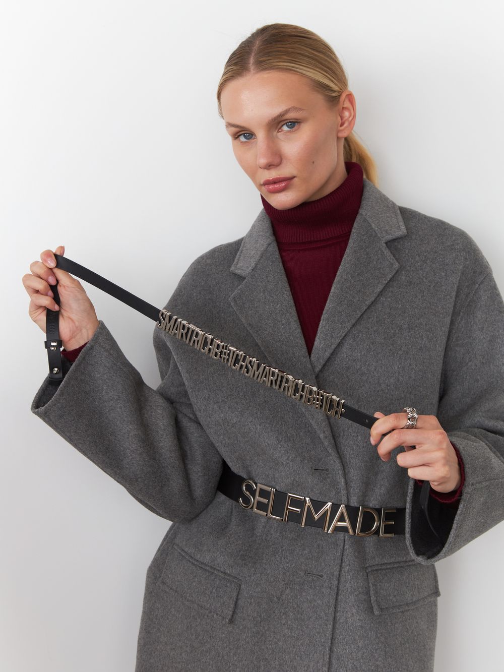 ТОНКИЙ РЕМЕНЬ НА КОБУРНЫХ КНОПКАХ SRB BLACK