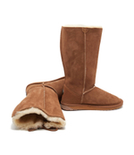 Кожаные угги platinum hi lace EMU Australia - коричневый(WP11872)