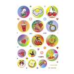 Наклейки-стикеры Контэнт-Канц, А5, 145x210 мм, "WOW Bullet Journal Sticers. Медведь", 10 л, зеленые, бумага, 400+ наклеек