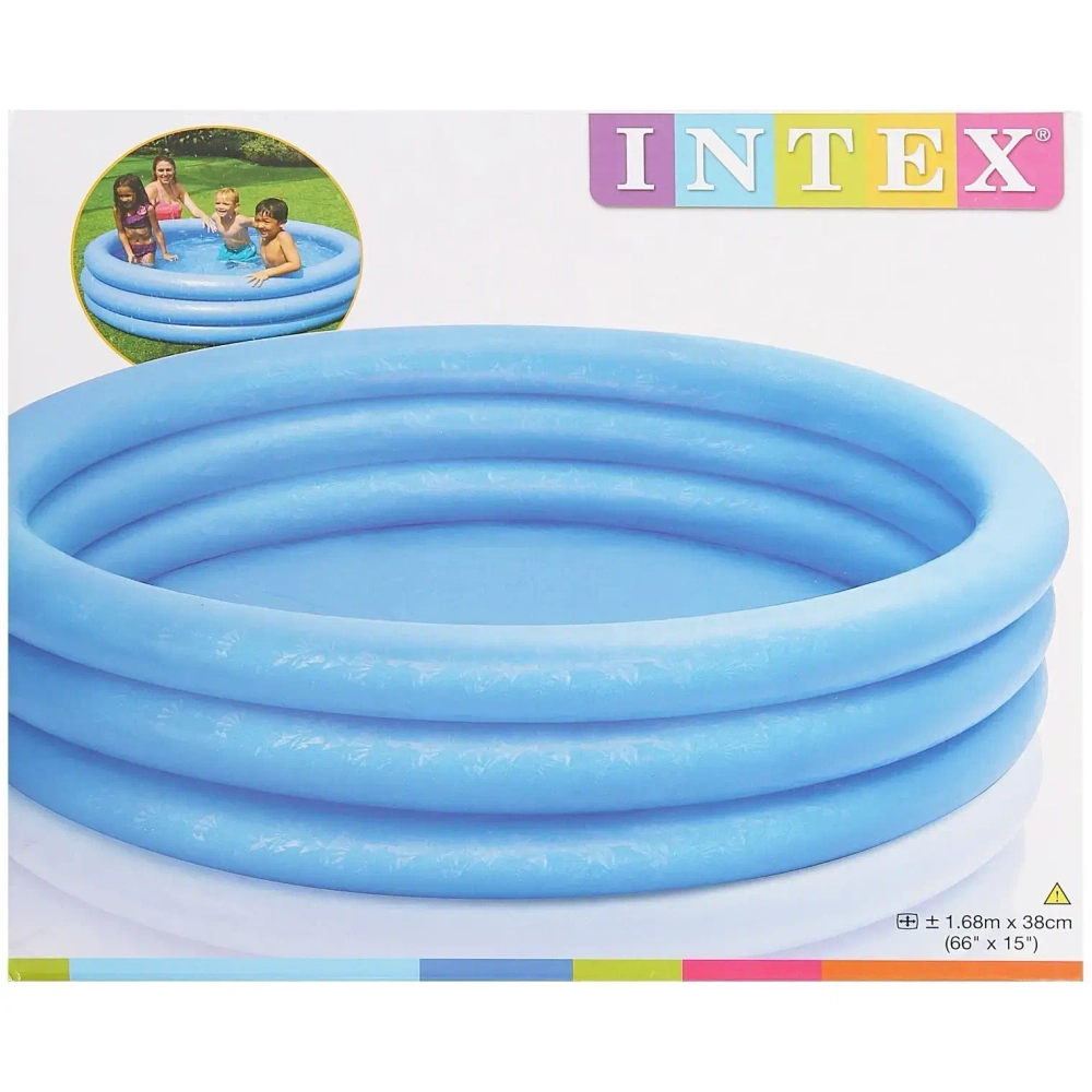Бассейн надувной круглый 168*38 см Crystal Blue Intex (58446NP)