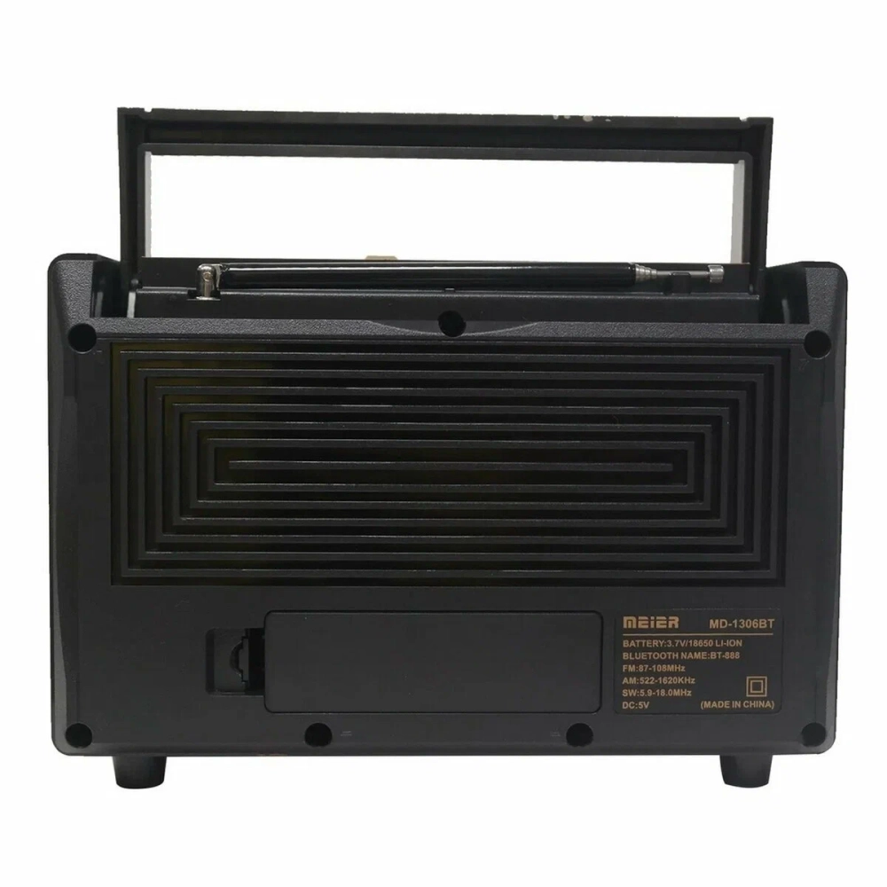 Радиоприемник аккумуляторный MEIER M-1306BT Bluetooth AM/FM MP3