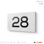 Табличка с номером 28 на дверь квартиры, для офиса, кабинета, аудитории, склада, белая 120х70 мм, Айдентика Технолоджи