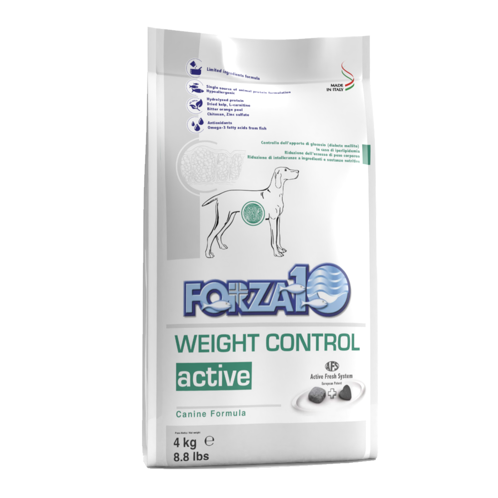 Сухой диетический корм Forza10 Weight Control Active для собак с избыточным весом нарушением метаболизма жиров и углеводов