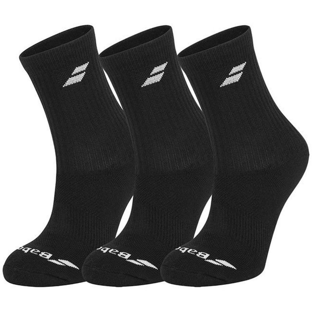 Теннисные носки Babolat 3 Pairs Pack Socks Junior - black/black