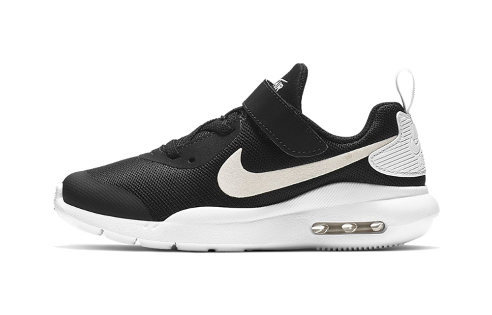 Middle-aged children's Nike Air Max Oketo sports comfortable children's casual shoes black and white