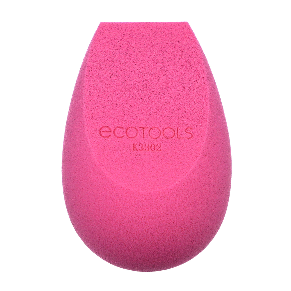 EcoTools, Bioblender, компостируемая губка для макияжа с натуральными настоями, розовый, 1 спонж