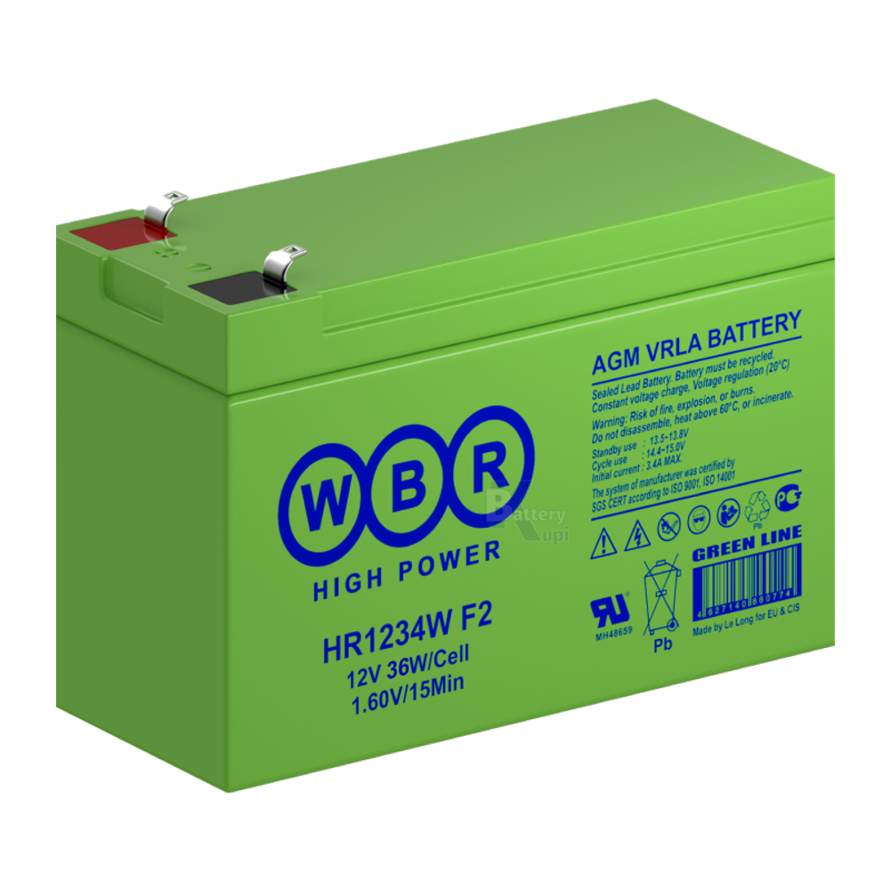 Аккумулятор WBR HR 1234W F2 (AGM)