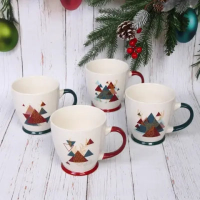 Кружка керамическая 400мл «Олень геометрия» в подарочной коробке