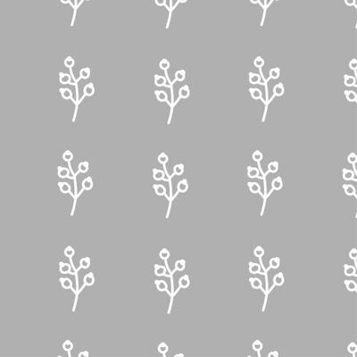 Бесшовный принт c осенней ботаникой