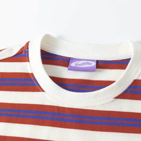 Футболка Nineties красная / бежевая - фото 3