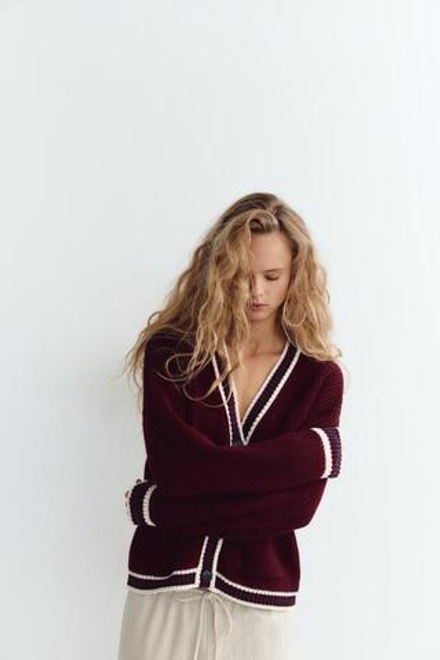 ZARA БРЮКИ В ТОНКУЮ ПОЛОСКУ, ЭКРЮ
