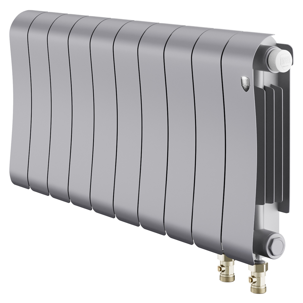 Радиатор биметаллический Royal Thermo Infinity 300 Silver Satin VR80 - 10 секц.