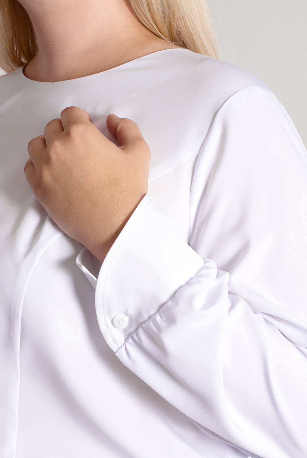 Блузка женская 2328ЮП, белый #86Бел092328ЮП