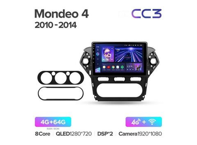 Магнитола Teyes CC3 4-64 Ford Mondeo 4 2010 — 2014 10.2"