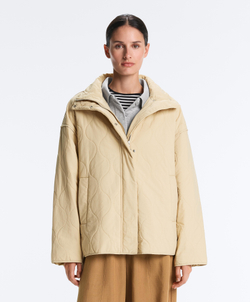 Oysho Утепленная водоотталкивающая куртка FELLEX® AEROGEL, бежевый