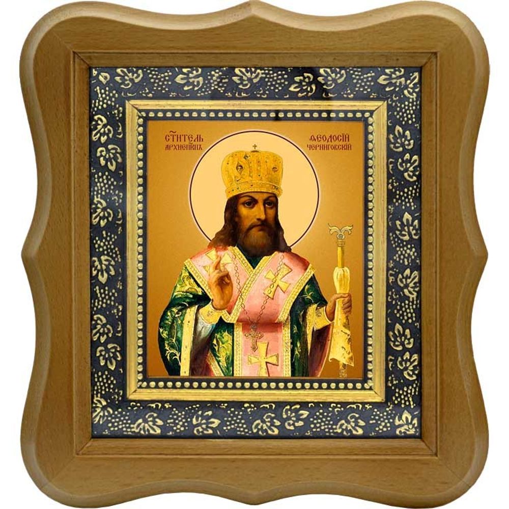 Феодосий, архиепископ Черниговский, святитель. Икона на холсте.