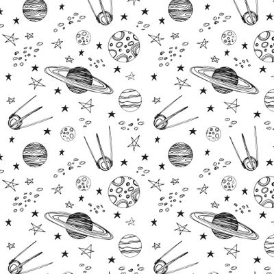 Космос в дудл стиле