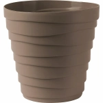 Кашпо для цветов пластиковое 1,4л d-14,5см «Бархан» Мокачино