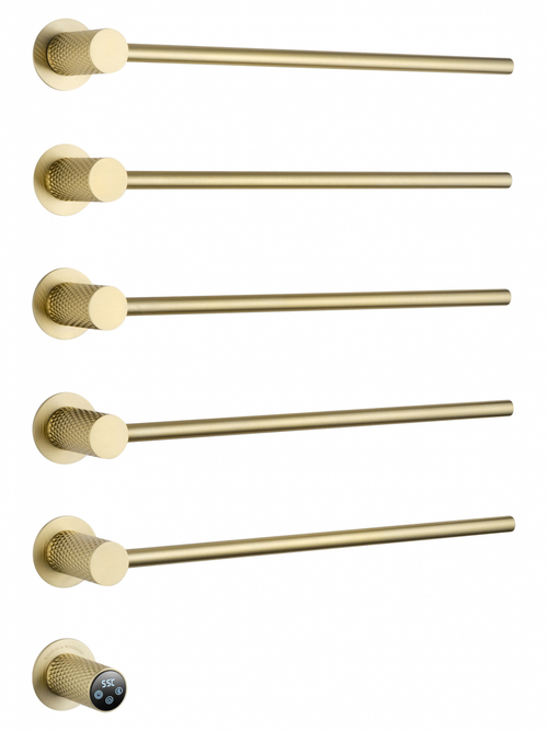Полотенцесушитель электрический встраиваемый WONZON & WOGHAND MÜNCHEN, Брашированное золото (WW-A355-BG)