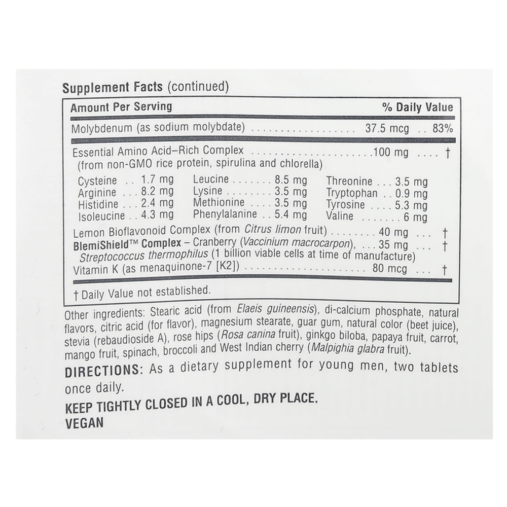 Natures Plus Power Teen® for Him 60 Chewable , Витамины для мальчиков-подростков, со вкусом лесных ягод