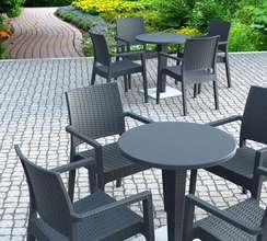 Пластиковое кресло Ibiza, антрацит