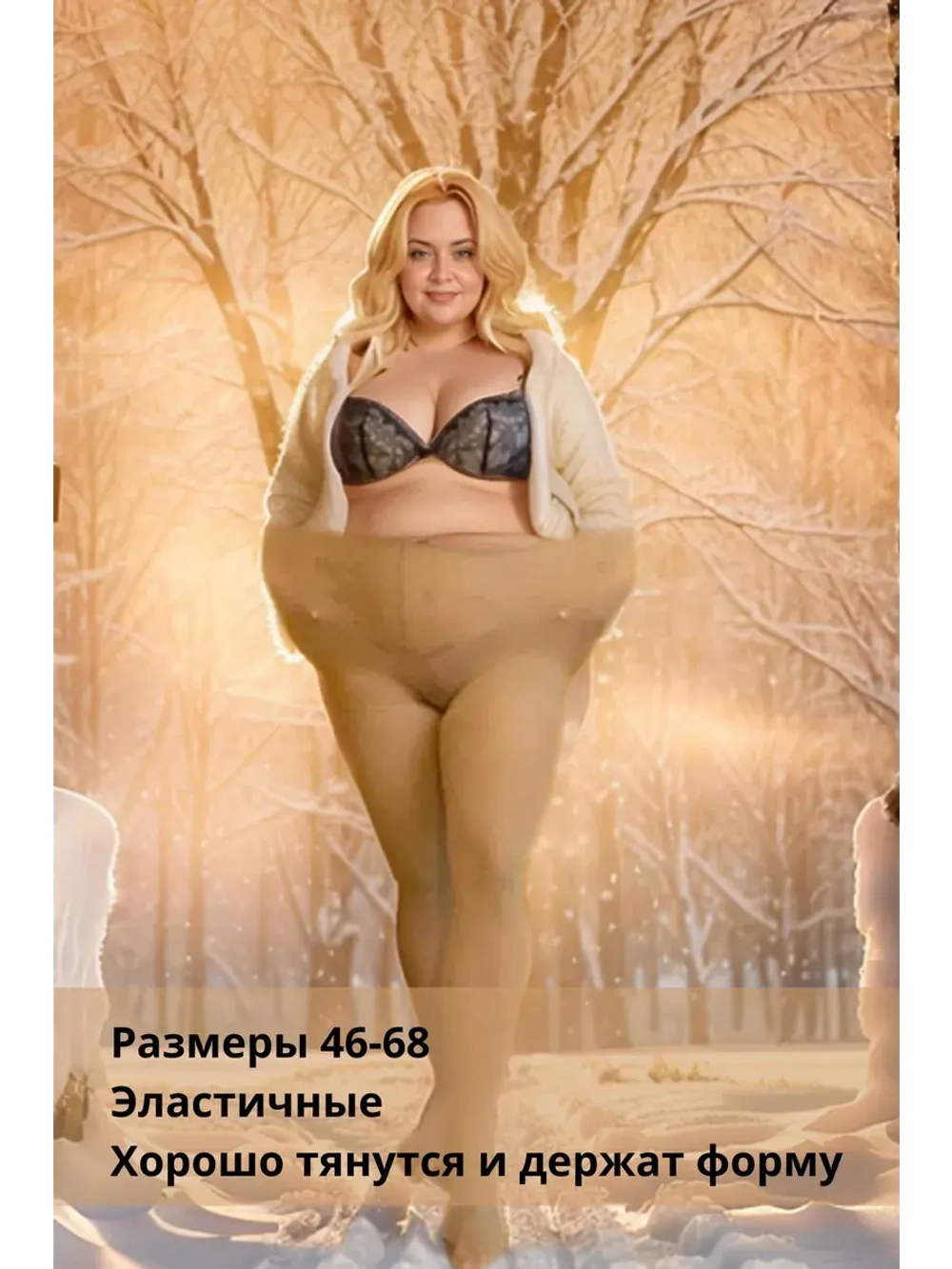 Набор 3 шт Теплые колготки капроновые 600 den