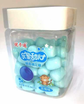 Жевательная конфета обезьянка коробочка черника 80гр