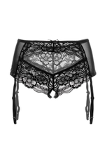 Трусики-пояс из эластичного кружева с пажами для чулок Sheila