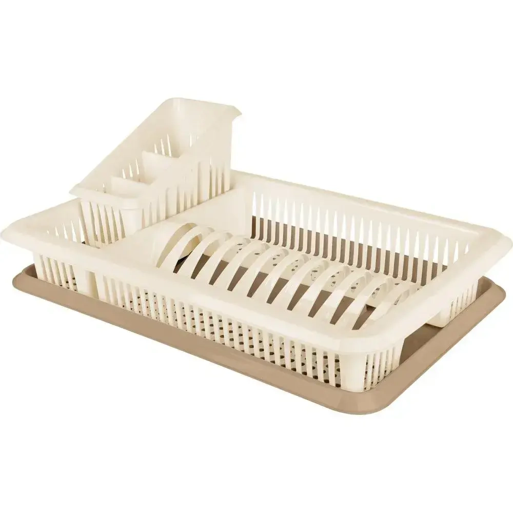 Сушилка для посуды Plast Team с поддоном 480х170 мм шоколадный мокко