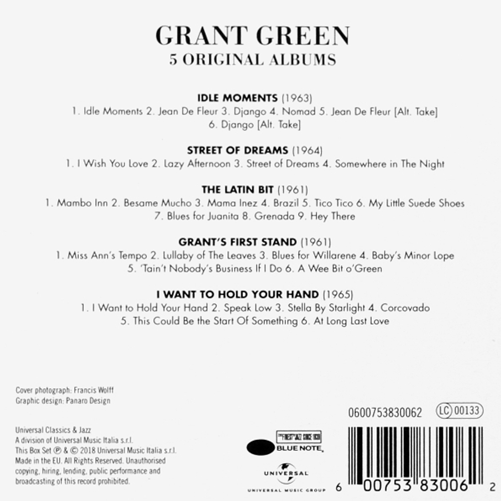 Grant Green / 5 Original Albums (5CD)