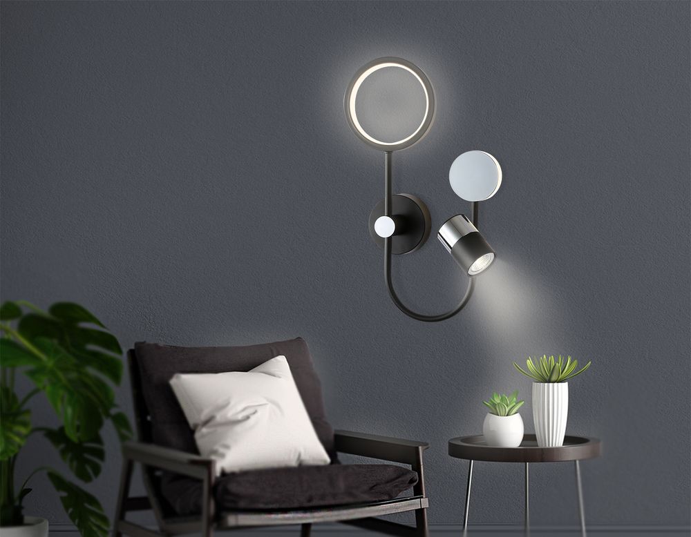 Ambrella Настенный светодиодный светильник со сменной лампой LineTech FL51601