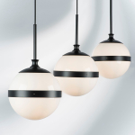 813117 Подвес GLOBO 1х40W E14 черный/белый