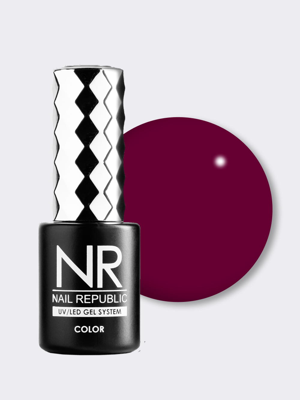 NR-201 Perfect red гель-лак, Темно-красный (10 мл)