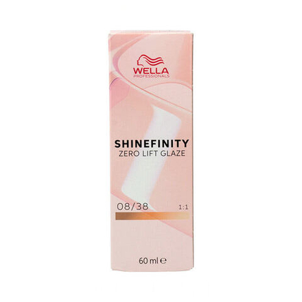 Перманентный краска Wella Shinefinity Nº 08/38 (60 ml)