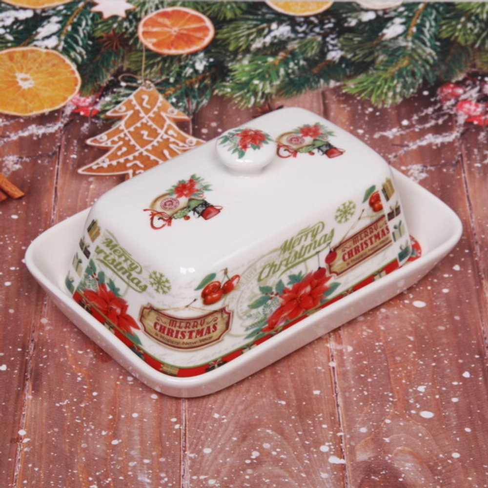 Масленка керамическая «Новогодняя»