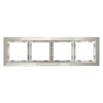 Рамка стеклянная VOLTUM S70 на 4 поста, (кашемир, стекло)