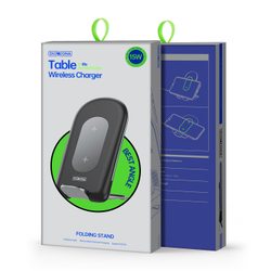 Быстрое беспроводное зарядное устройство 15W со складной подставкой, W2 Wireless Charger Stand, Duzzona