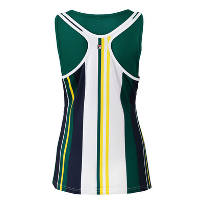 Женская теннисная майка Fila Emma 2 In 1 Tank Top Women - White, Dark Green