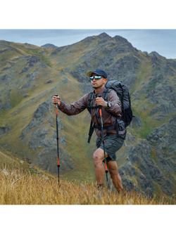 Палки треккинговые Naturehike Sunsia 3-EXT, карбон, 3-секционные, 57-120 см, розовые, 2 шт