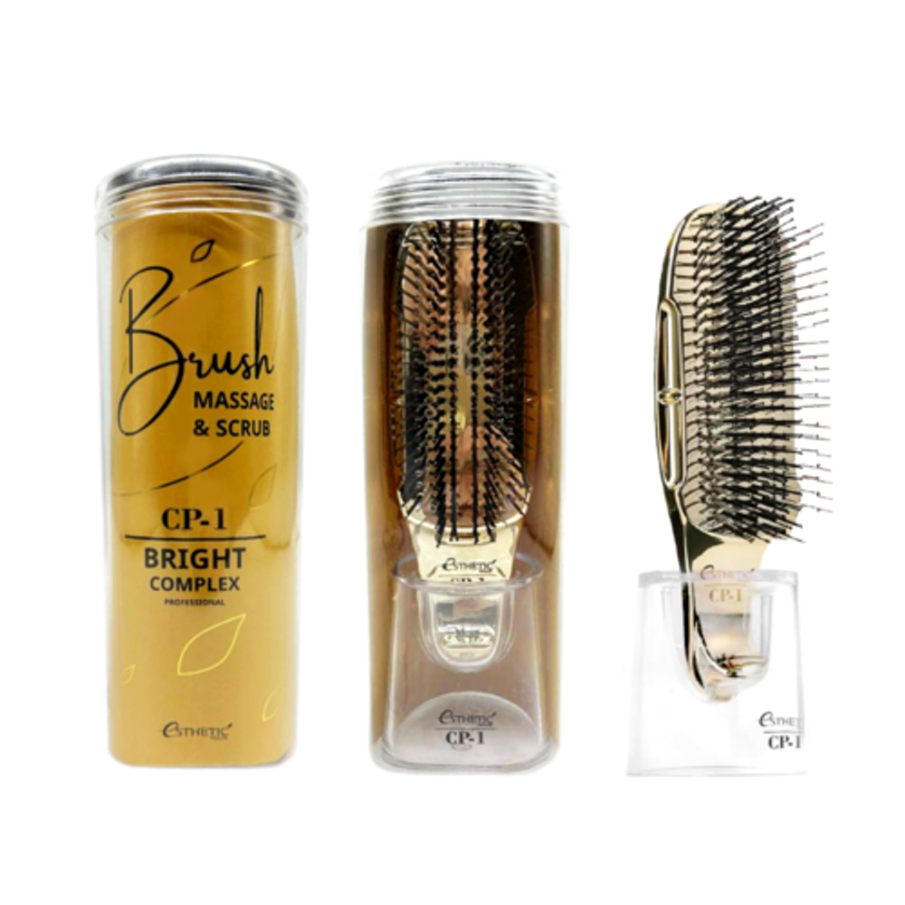 Щетка-расческа массажная компактная ESTHETIC HOUSE Brush Massage & Scrub CP-1 Bright Complex 1 шт