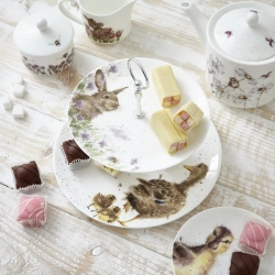 Royal Worcester Wrendale Designs 27 + 20 см двухъярусный поднос для демонстрации
