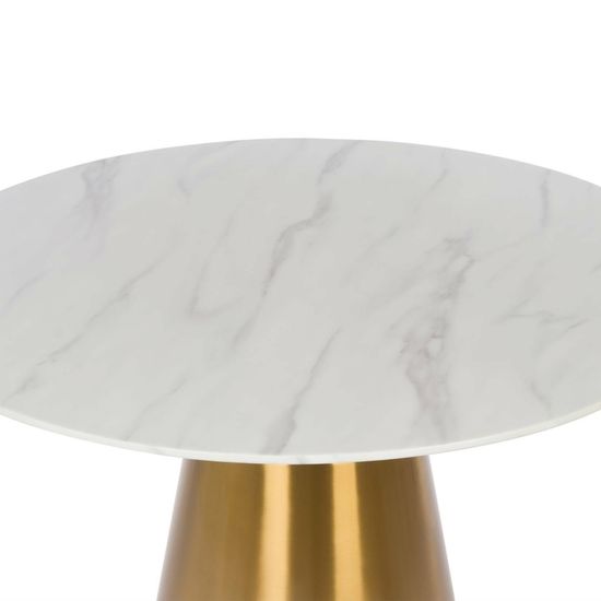 Обеденный стол Pronard диаметр 120 мрамор искусственный