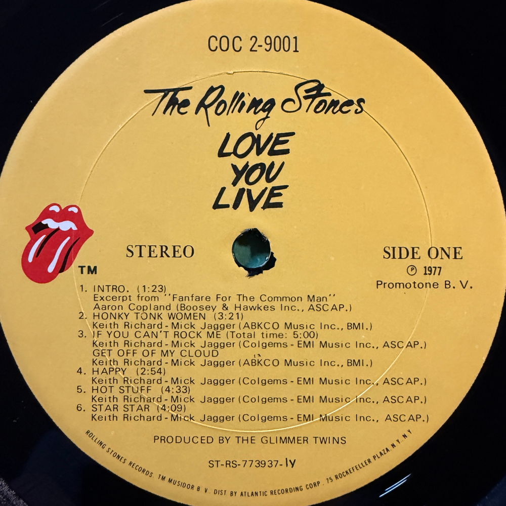 The Rolling Stones - Love You Live 2LP (США 1977г.)
