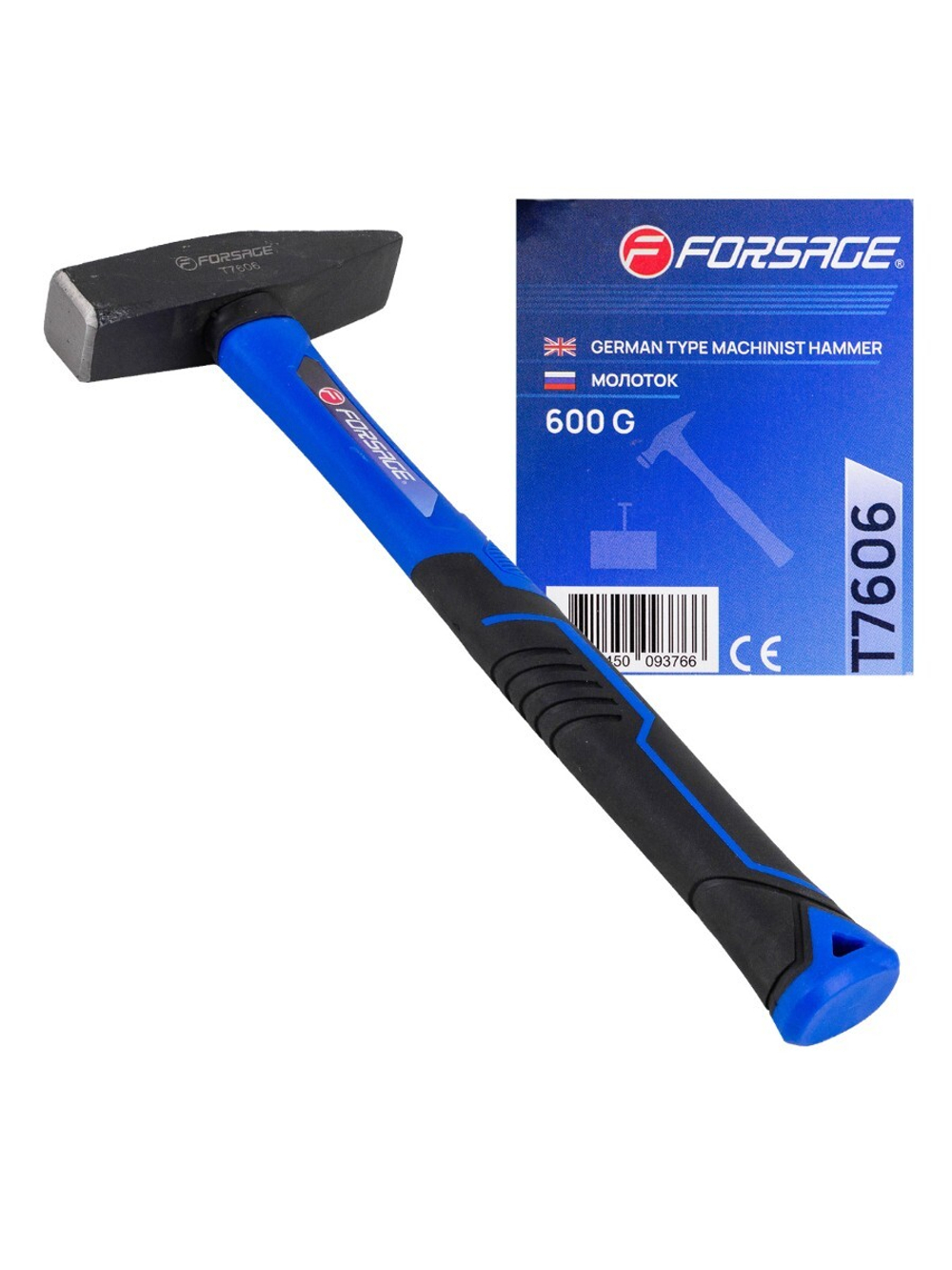 Молоток слесарный 600г. Forsage F-T7606