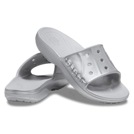 Crocs Baya 2 Metallic Slide 'Silver'
