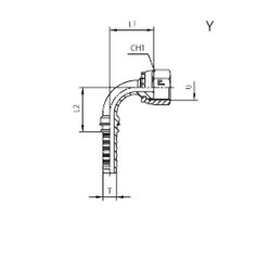 Фитинг DN 38 ORFS (Г) 2 (90)