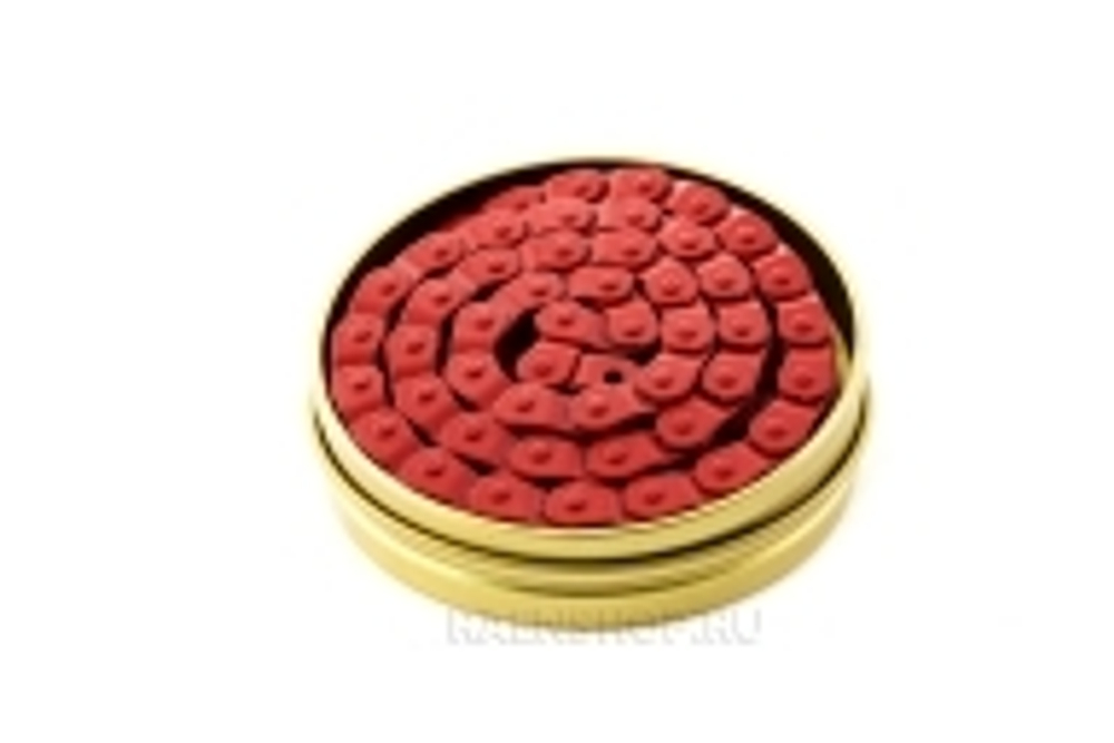 Цепь 1/2"x1/8", 100зв., звенья расположены в виде черепицы, красная, BOX. MK-918 Red