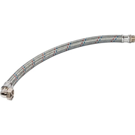 Шланг в мет. опл. угловой 1" 80см г/ш STOUT